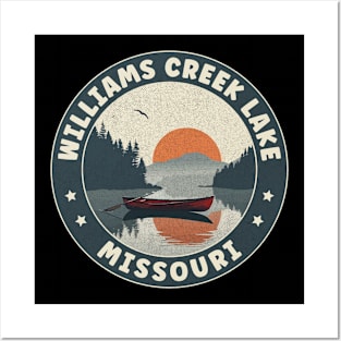 Williams Creek Lake Missouri Sunset Posters and Art